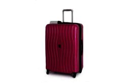 IT Luggage Waves Medium 4 Wheel Expandable Suitcase - Wine